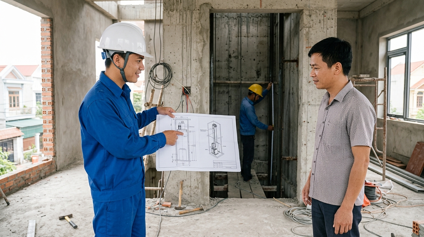 Thang Máy Không Phòng Máy Tại Nghệ An