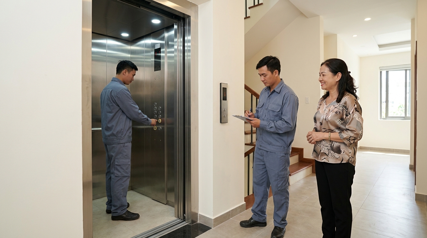 Thang Máy Không Phòng Máy Tại Nghệ An