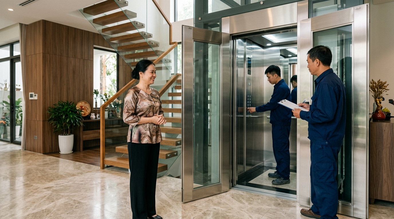 Thang Máy Cho Biệt Thự Tại Nghệ An