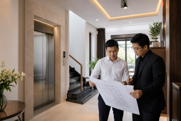 Tư vấn thang máy cho nhà phố tại Vinh